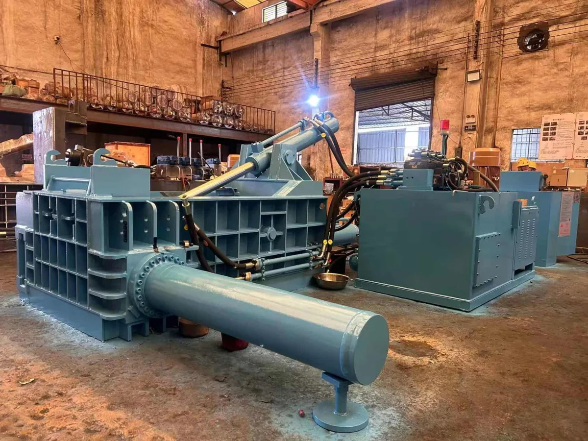 160T Side Push Type Metal Baler for Non-Ferrous Metal Recycling in Vietnam image 4