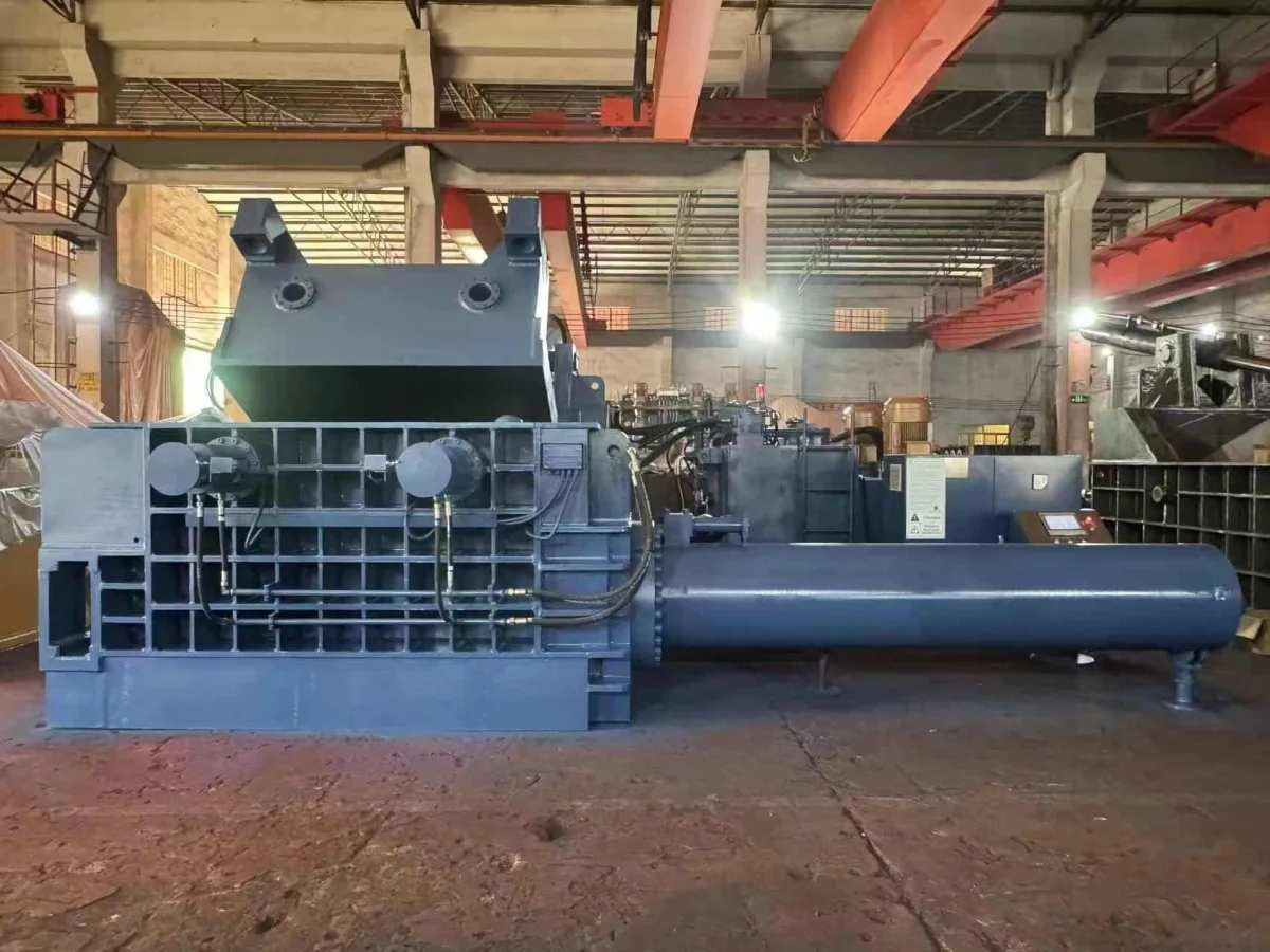 500T Side Push Type Metal Baler Commissioned in Poland image 6