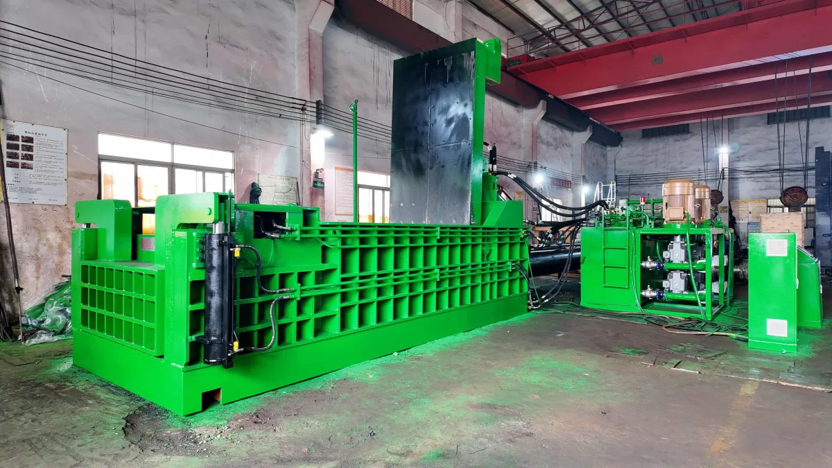 800T Horizontal Metal Baling Machine Commissioned in Japan image 5