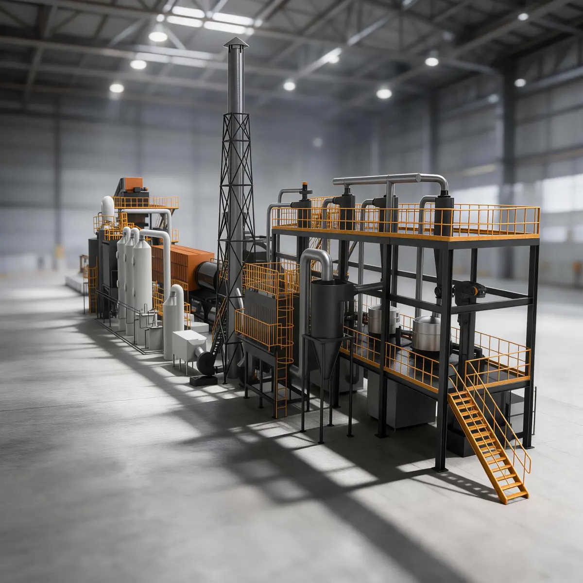 Lithium-ion Battery Crushing and Sorting Solution with Charge