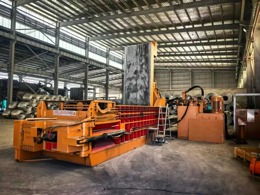 670T Horizontal Metal Baling Machine Commissioned in Thailand