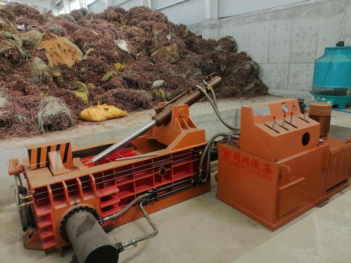 160T Hydraulic Metal Baler for Scrap Copper Recycling in Thailand image 2