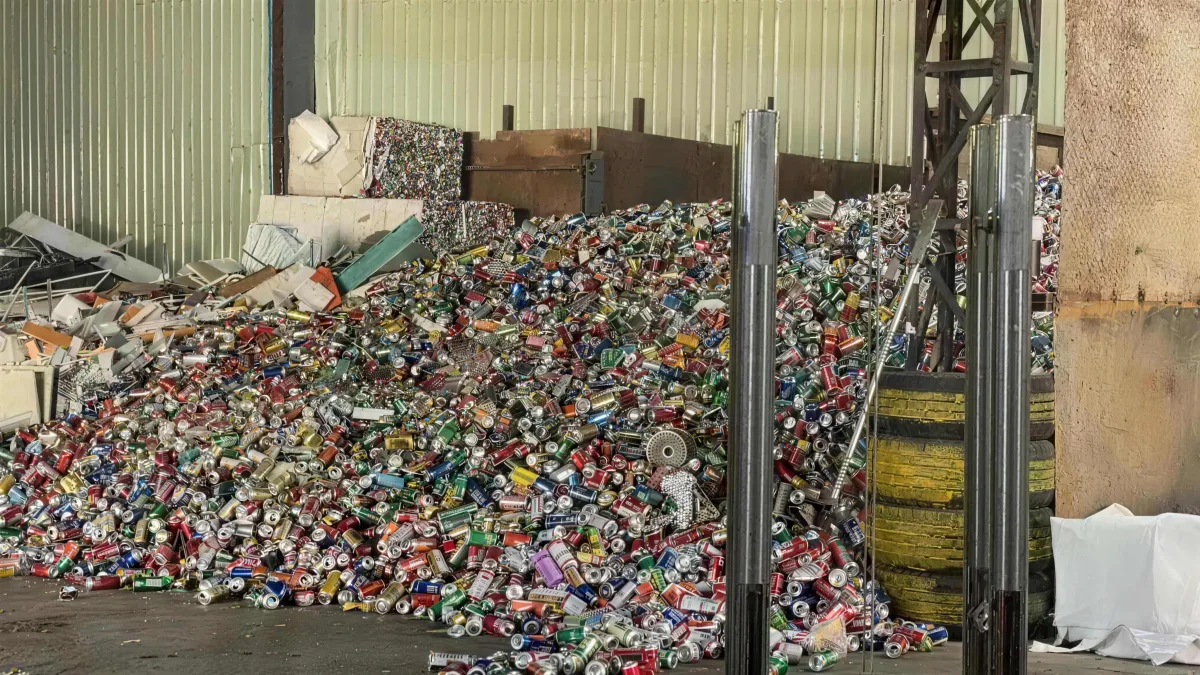 370T Vertical Metal Baler for Waste Aluminum Can Recycling image 1