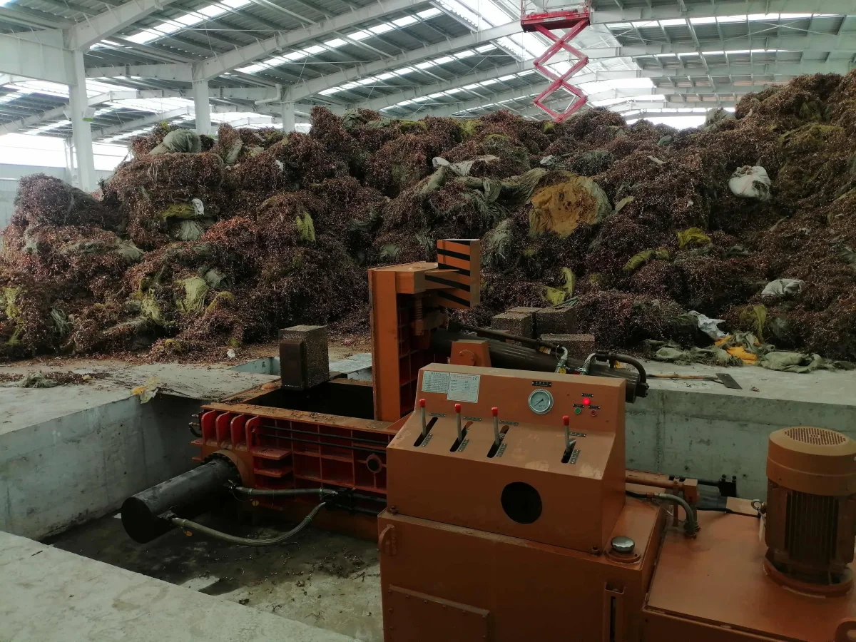 160T Hydraulic Metal Baler for Scrap Copper Recycling in Thailand image 4