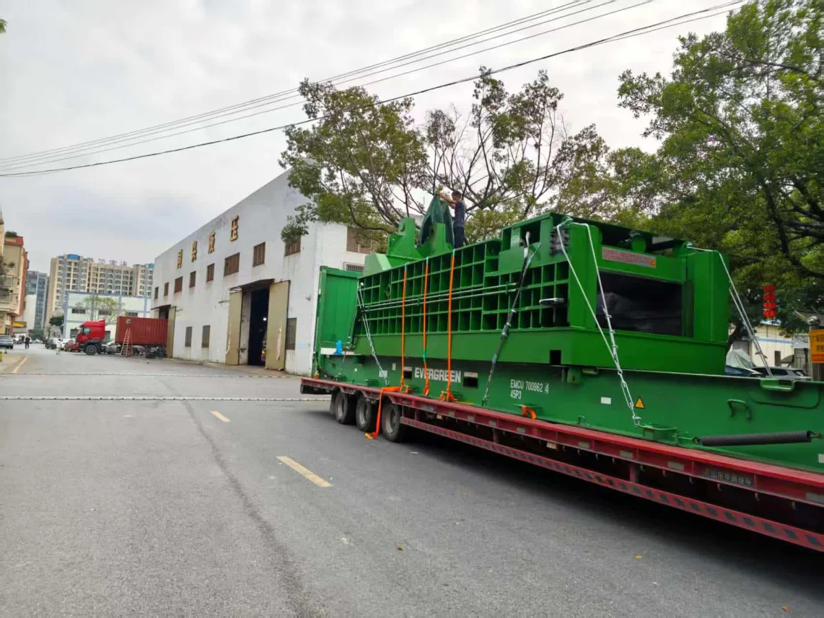800T Horizontal Metal Baling Machine Commissioned in Japan image 11