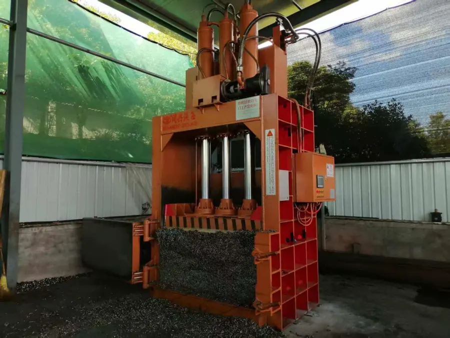 300T Vertical Metal Baler for Scrap Metal Wire & Turnings